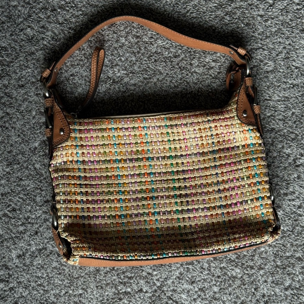 Multicolor Woven Women's Bag Fossil